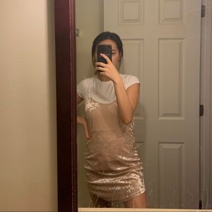 F21 Velvet Slip Cami Dress